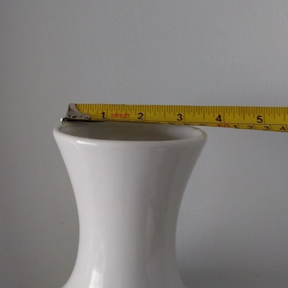 Mid Century Modern Vase white‎ home decor ceramic